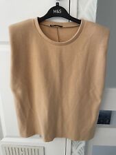 Zara Sleeveless Camel Jumper L BNWOT