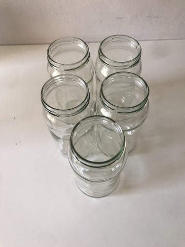 Empty clear glass jars - empty,