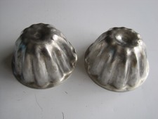 A Pair of Vintage Helpmate Aluminium individual serving jelly / pudding moulds