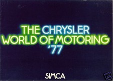 Simca 1000 & 1100 1976-1977 UK