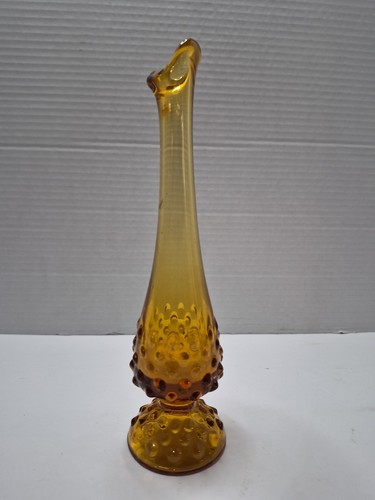 Fenton amber glass hobnail - fenton,