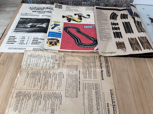 Vintage scalextric instruction - vintage,