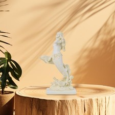 Mermaid Statue Tabletop Ornament Collectible Centerpiece Art Figurine Gift