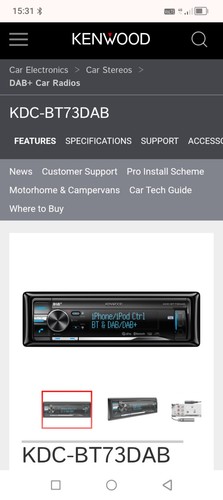 Kenwood kdc dab - dab, player
