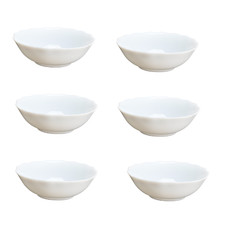 6 x 6'' White Porcelain Soup