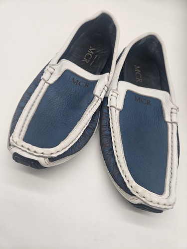 Mcr men blue white leather - mcr,