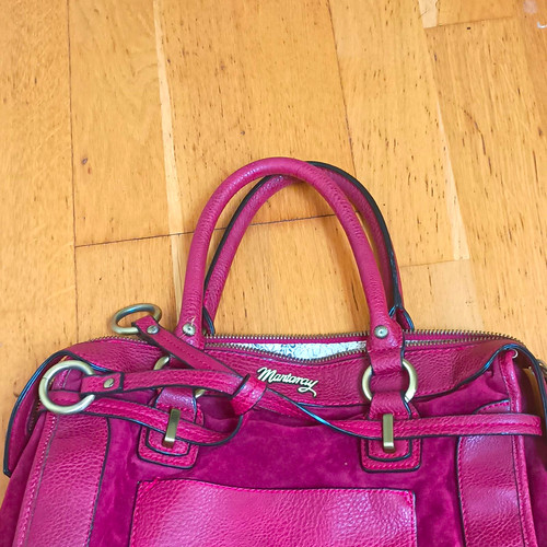 Mantaray burgundy leather - burgundy,