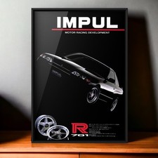 90s Vintage Ad IMPUL × Nissan Skyline HCR32 Hoshino GTS-t TypeM R701 autech R32