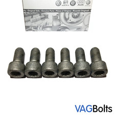 6x Genuine VW Audi CV Driveshaft Axle to Gearbox Spline Bolt M10x20 N90441103