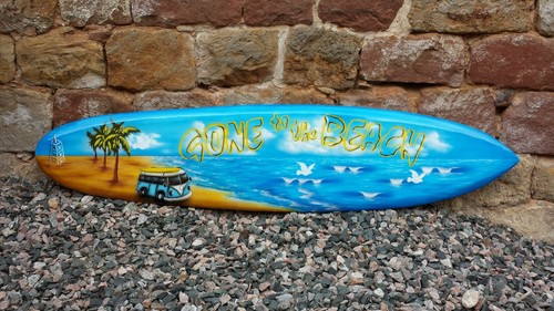 Surfboard wooden ornamental - wooden,