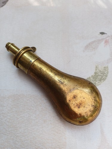 Antique brass flintlock pistol - brass,