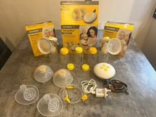 Medela pump kit: Swing Maxi Double Elec pump, 2 Manual pumps, 3x storage bottles