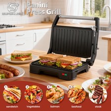 Superlex 850w panini press - 850w,