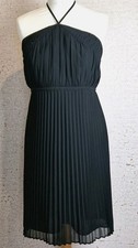 Biba Black Pleated Halter Neck