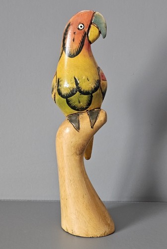 Vintage hand carved - hand, painted