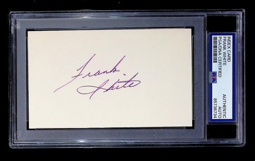 Frank white index card - frank,