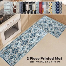 Anti-Slip Kitchen Rug Anti Fatigue Floor Carpet Runners Washable Indoor Door Mat