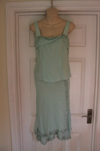 Silk skirt suit bead - suit, sequin