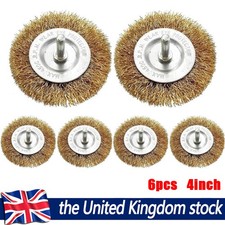 6Pcs 4" Flat Wire Wheel Brush