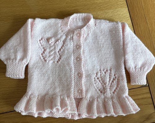 Hand knitted pale pink - pale, baby