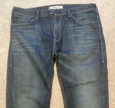 Levi 504 straight jeans 36" 30" length blue