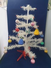 Small Vintage 50s White Tinsel