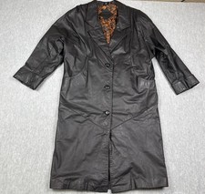 Vintage Leather Coat Womens