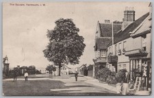 CARISBROOKE Isle of Wight Castle Street Postcard, Postmarked 1915