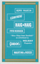 RARE MODERN "Whisky - Haig & Haig (Sky Blue Card)" SINGLE Play Card