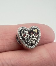 Love You Heart Charm s925