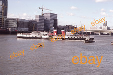 35mm Colour Slide of P.S.WAVERLEY-Paddle Steamer-Upper Pool,London-Sept 84