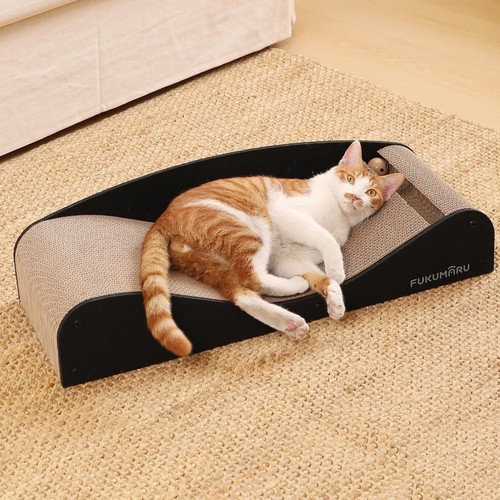 Cardboard cat scratcher bed - cardboard,