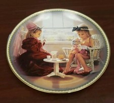 Bradford Exchange Collectible Tea Party Plate NUMBERED 459A Sisters