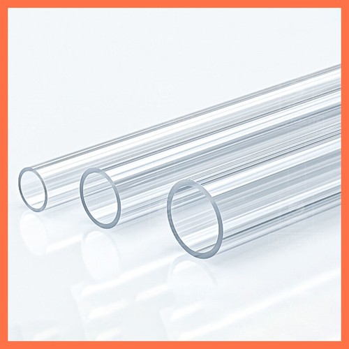 Clear plastic tube 250mm - plastic,