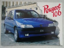 Peugeot 106 Brochure 1992:XN,Graduate,XR,XT,XSi. VOGUE & EMPORIO ARMANI FASHION.
