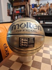 Vintage 2002 Golden Jubilee Molten Official Gold Presentation Basketball ESBA