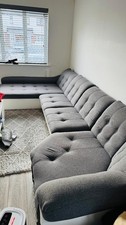 Large Corner Sofa with Bed and