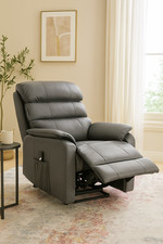Electric Power Recliner Lift Chair Armchair Leather Mobility Disability Riser