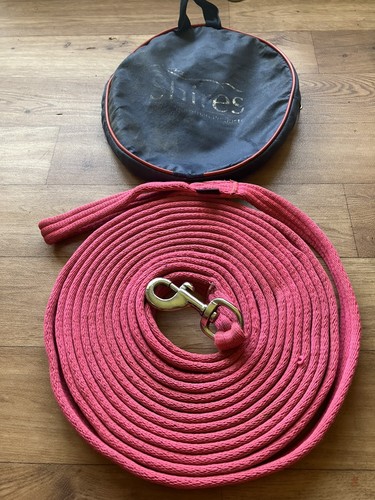 Shires pink cushion web - , lunge