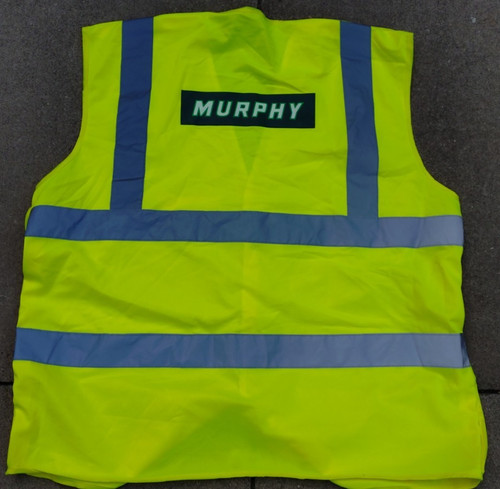 Yellow vis work safety vest - safety,