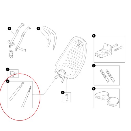 Thule legs car seat - legs,