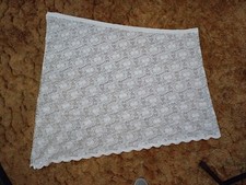 6 x White Net Lace Curtains Jardiniere 