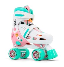 SFR Storm V Adjustable Quad Roller Skates Flower - Optional Skate Bag
