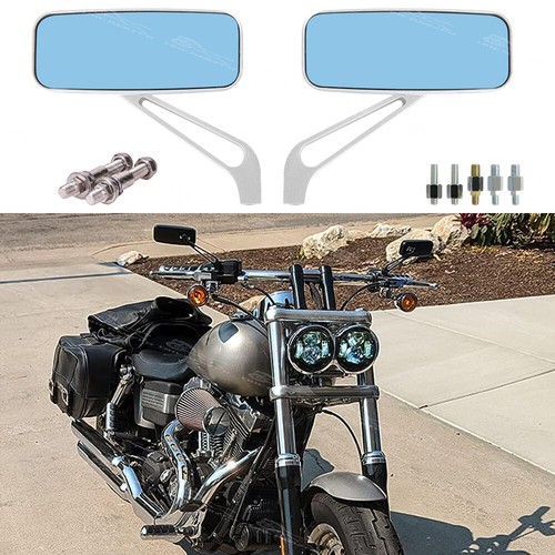 Chrome motorcycle rectangle - 2x,