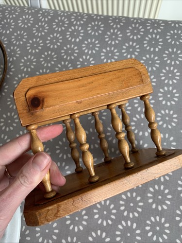 Vintage wooden letter holder - ,