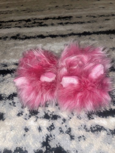 Ugg pink fluffy slippers - ugg,