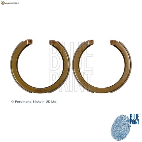Brake shoe set parking brake