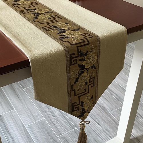 Chinese jacquard table runner - chinese,