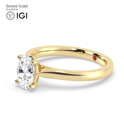 Oval diamond engagement ring - engagement,
