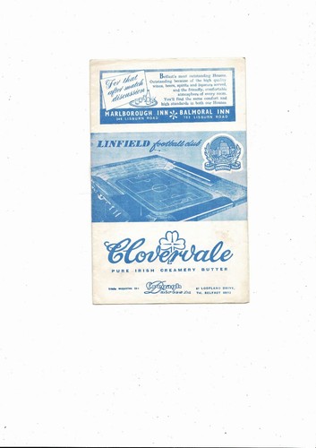 1962 linfield glentoran - v,